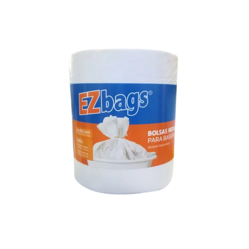 [OFF-EZ13] EZBAGS BOLSA BASURA BLANCA PEQUEÑA 100 UNIDADES