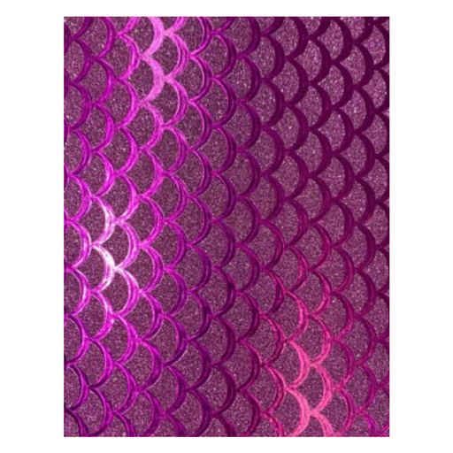[OFF-35S] FOAM BRILLANTE T/CARTA ESCAMAS SIRENA MAGENTA 10H