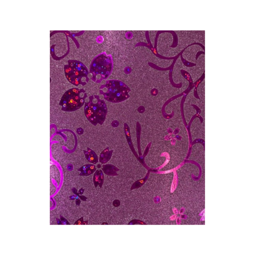 [OFF-54] FOAM BRILLANTE T/CARTA FLORES LILA 10H