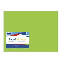 [PS-VC] PAPEL SATINADO VERDE CLARO 19" X 25" (PAQ 50)