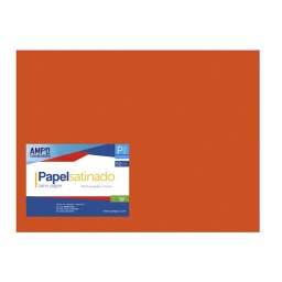 [PS-NA] PAPEL SATINADO NARANJA 19" X 25" (PAQ 50)