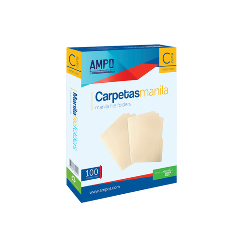 [OFF-FOL-66923] FOLDER MANILA AMPO T/CARTA (CJ100)