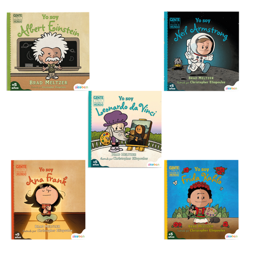 [OFF-NV-S-L-7074B] GENTE COMO TU CAMBIO EL MUNDO- TAPA DURA - 40 PAG- FULL COLOR 20X20 CM +DISPLAY DE EXHIBICION SICOBEN