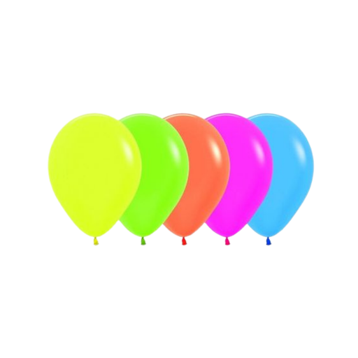 [OFF-SURTNE004] GLOBO No. 10 NEON SURTIDO (PAQ 100)