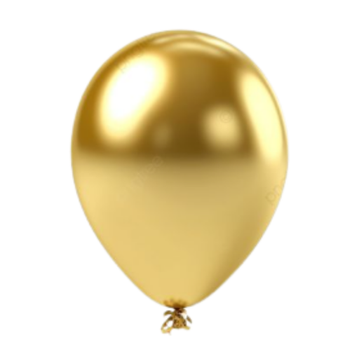 [OFF-6318] GLOBO No. 24 DORADO (METAL. ORO) PAYASO (1 UND)